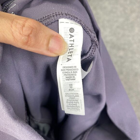 Athleta XS Salutation Stash Flare Pant Dusk Violet  #465607 - Picture 9 of 13